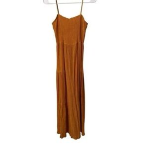 Lush Mustard Maxi Dress